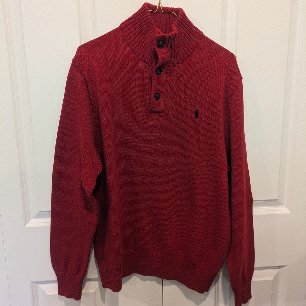 Bold Red Ralph Lauren Sweater